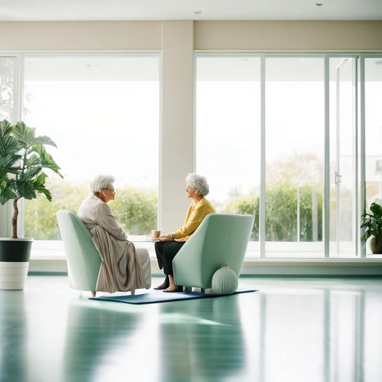 Senior guest enjoying lakeside view at Eldarion
